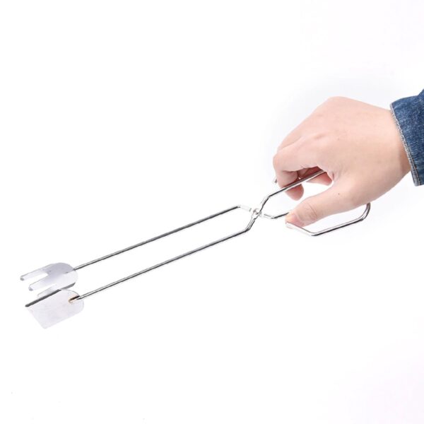 31cm MULTI FUNCTIONAL METAL BBQ CLIP TONGS CLAMP FOR GARBAGE CHARCOAL SERVING TOOLS - Image 6