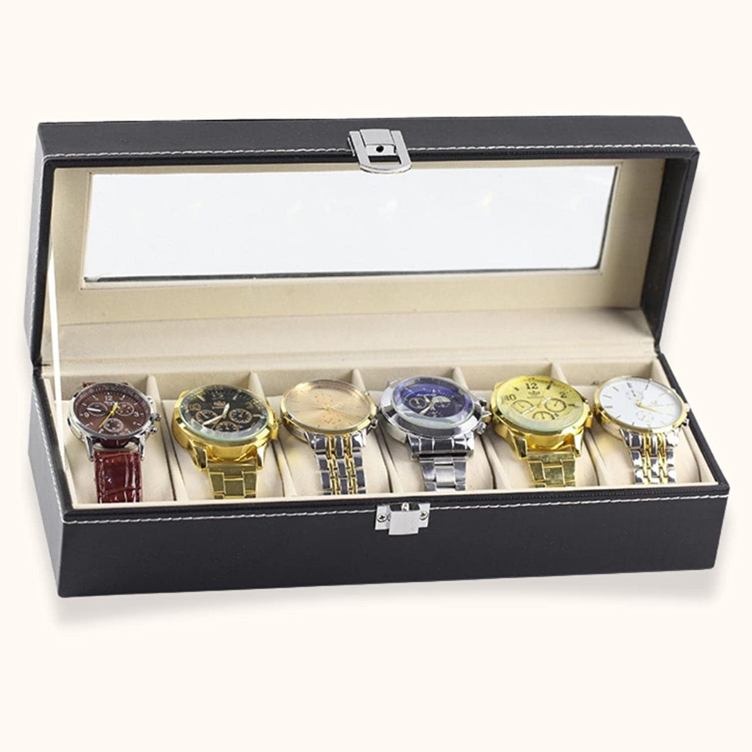 6 SLOT WATCH BOX 1PC (5-X188) - Image 3
