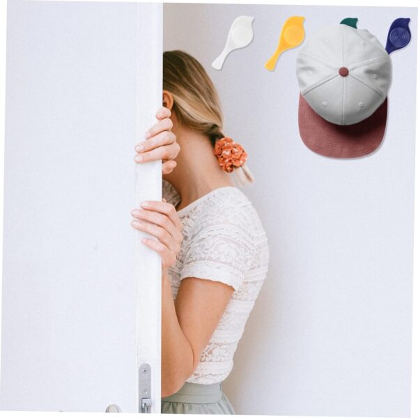 Bird Hook self Adhesive Hooks Wall Mounted Hook Shower Towel Hook Hat Hooks Rack Coat Hook Door Back Hook Adhesive Hooks for Wall Novelty Wall Hook (4 Pc Set) - Image 5