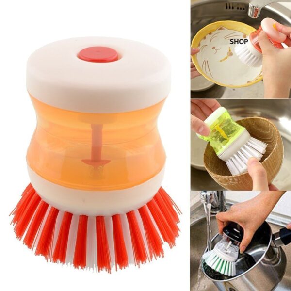 Cleaning Brush with Liquid Soap Dispenser (X356) - Image 7