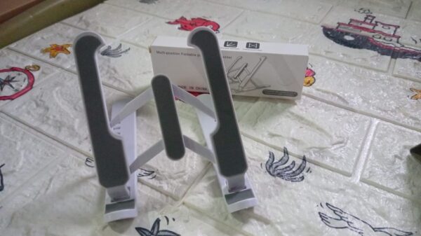 ADJUSTABLE TABLET STAND HOLDER WITH BUILT-IN FOLDABLE LEGS AND HIGH QUALITY FIBRE (X556) - Image 6