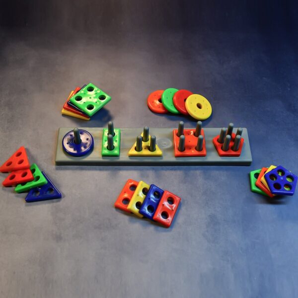 Geometric Brick - 5 Angle Matching Column Blocks for Kids - Preschool Educational Learning Toys.(X977) - Image 5