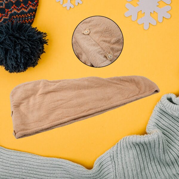 Microfiber Hair Wrap Towel Cap Quick Turban Hair-drying Absorbent Microfiber Towel  Dry Shower Caps (1 Pc) (X835) - Image 3
