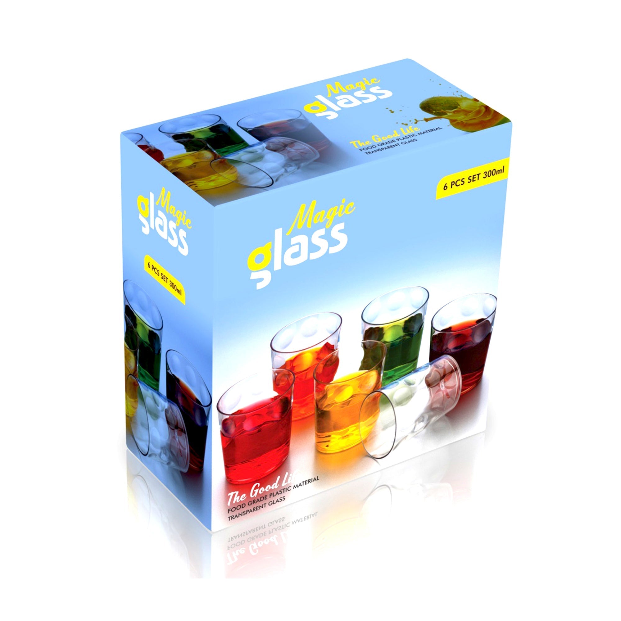 Multi Purpose Unbreakable Drinking Glass (Set of 6 Pieces) (300ml) - Image 4
