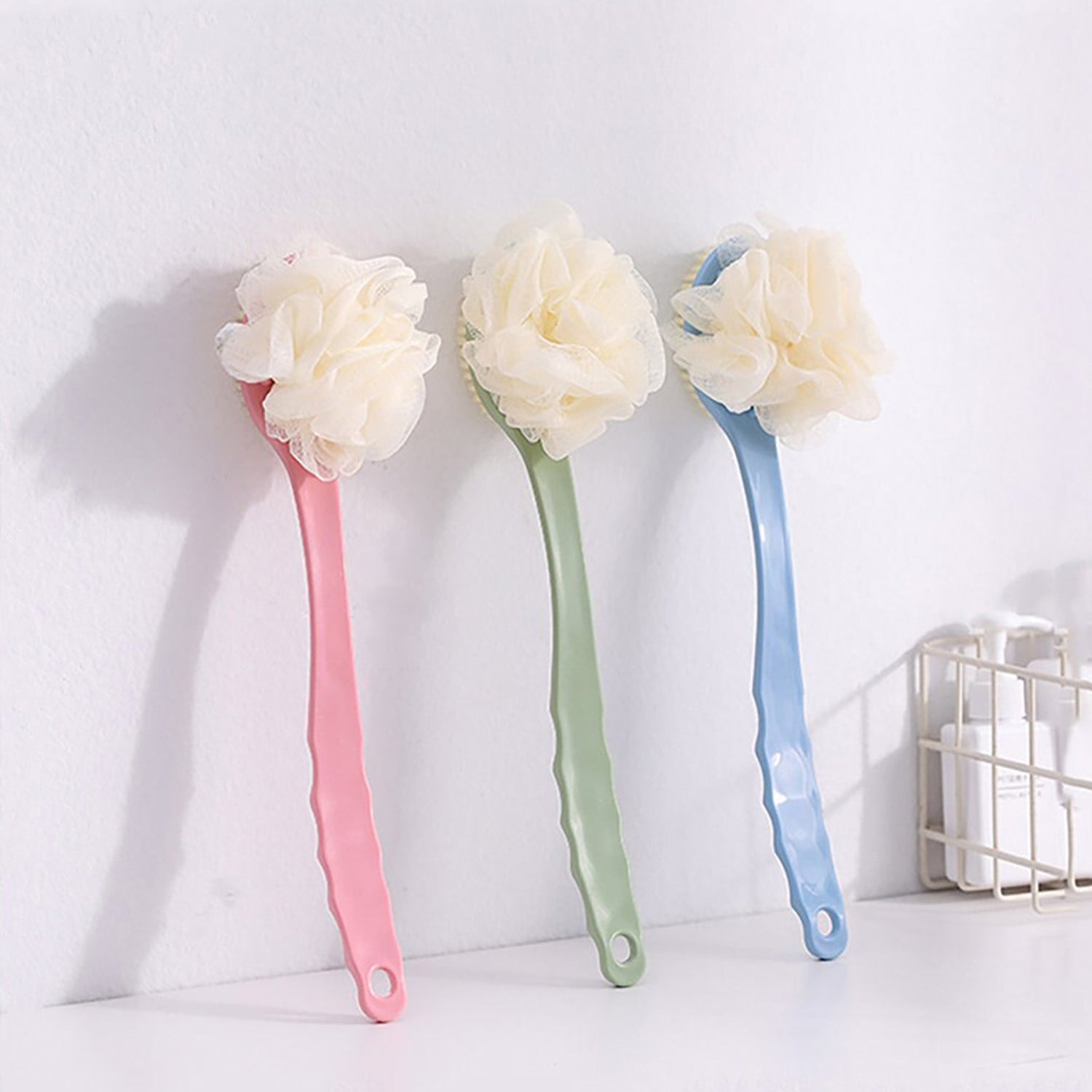 2in1 Bath Brush With Long Handle (MKK+X89) - Image 4