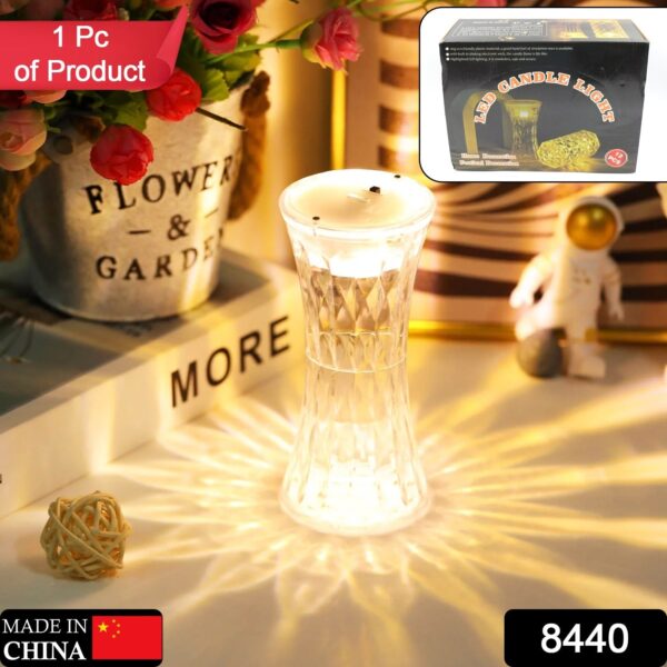 Crystal Lamp, Universal Night Light, Soft Lighting, Eye Protection for Nursery, Study, Bedroom Transparent Crystal Table Soft Lighting Multipurpose for Hotel for Office for Children's Room (12Pc MOQ) - Image 2