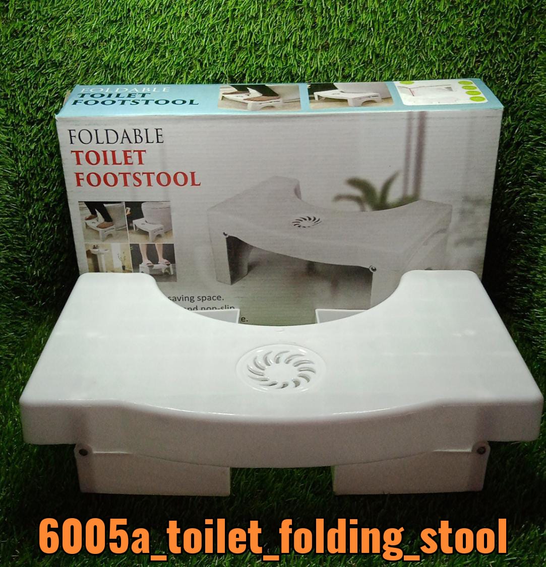 Plastic Non-Slip Folding Toilet Squat Stool - White Color - Image 14