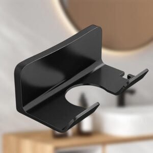 Hair Dryer Holder Wall Mounted Space Plastic Drill Blow Dryer Organizer Rack For Hair Tool Bedroom Bathroom (X1026)