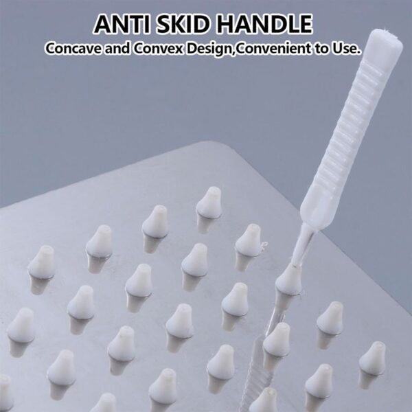 10pcs Shower Nozzle Cleaning Brush, Reusable Multifunctional Shower Head Anti-Clogging Small Brush (MKK+(X80) - Image 9
