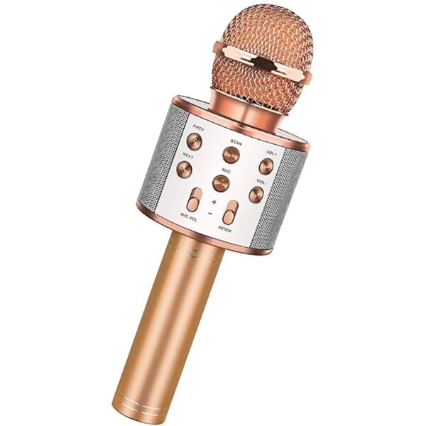 Wireless Bluetooth Recording Condenser Handheld Microphone Bluetooth Speaker Audio Recording Karaoke with Mic (Multicolor 1 Pc) - Image 4