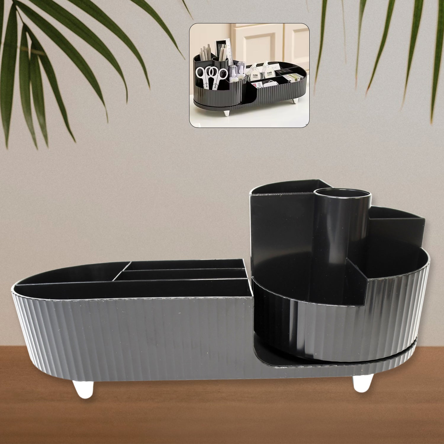 Multi Compartment Cosmetic Make Up Organizer Dressing Table (1 Pc Mix Color) - Image 2