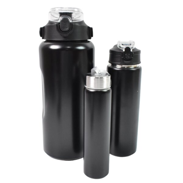 3 In 1 Stainless Steel Insulated Water Bottle Double Wall Vacuum (3 Pcs Set  Different Size)(MKK-X108) - Image 6