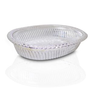 Multipurpose Royal Design Oval Silver Gift Tray