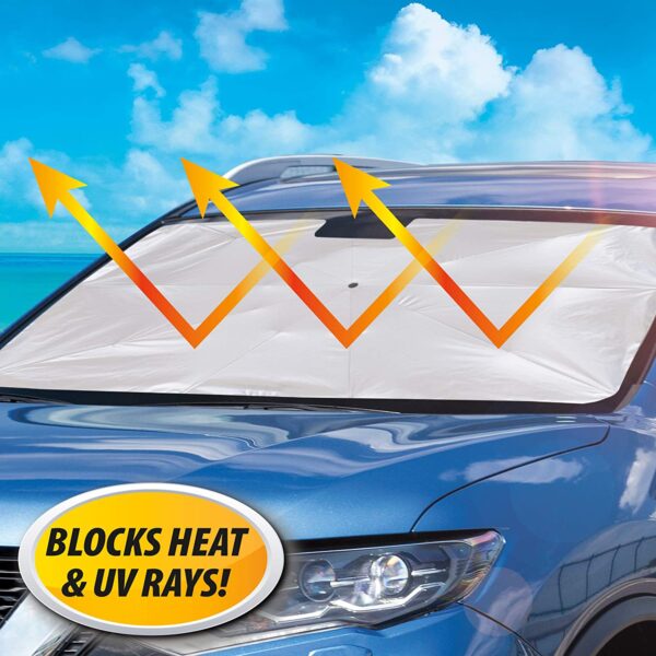 Windshield Umbrella Sun Shade Cover Visor Sunshades Reviews Automotive Front (X623) - Image 2
