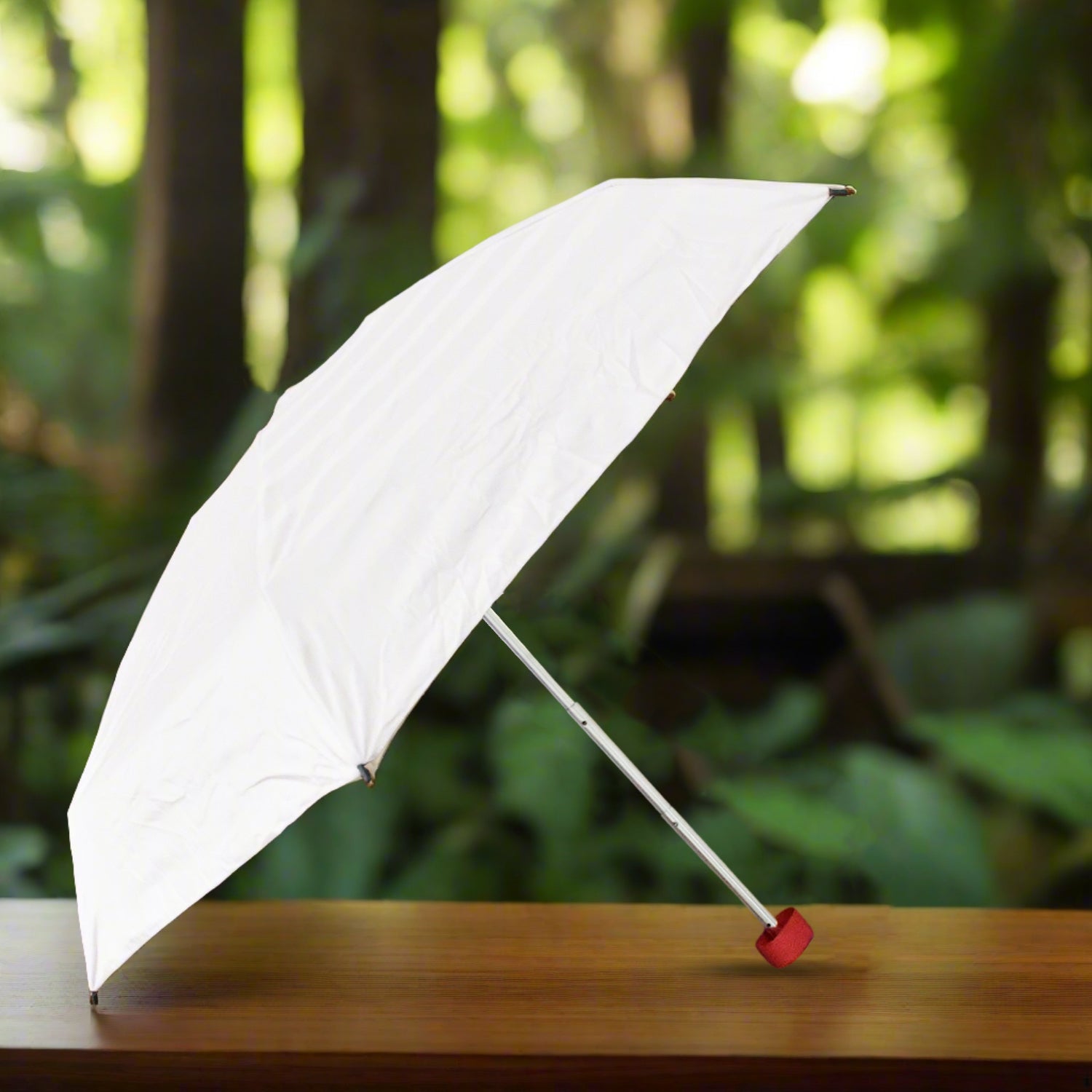3-fold Sun Rain Protective Solid Foldable Umbrella (1 Pc) - Image 2