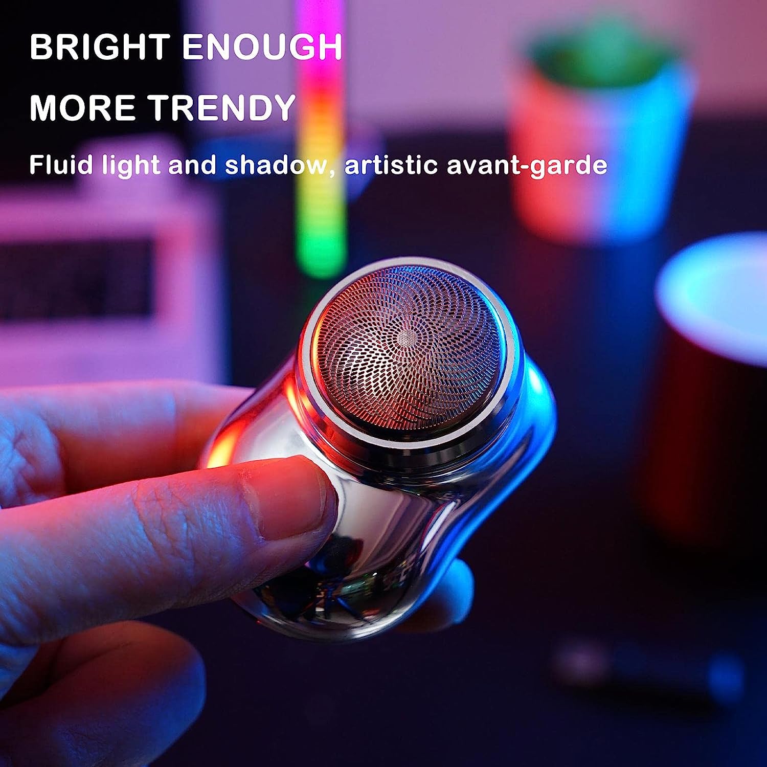 Mini Electric Shaver Portable Pocket Fashion Rechargeable Wireless Beard Hair Razor For Men And Women Home Travel Gift - Image 4