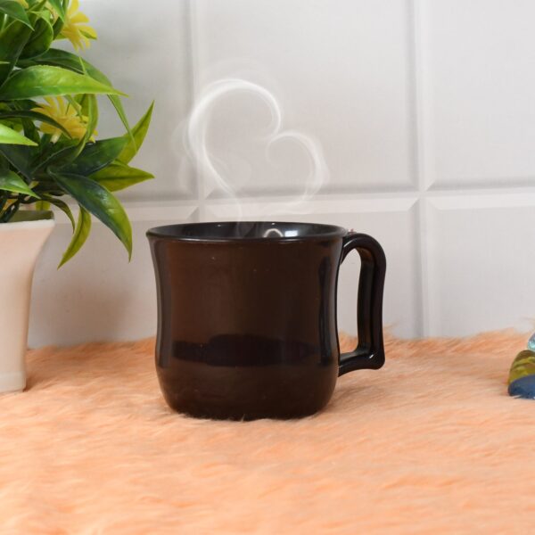 Premium Plastic Coffee  Tea Cups  Mug With Handle (1 Pc  With Color Box  Black) (X959) - Image 5