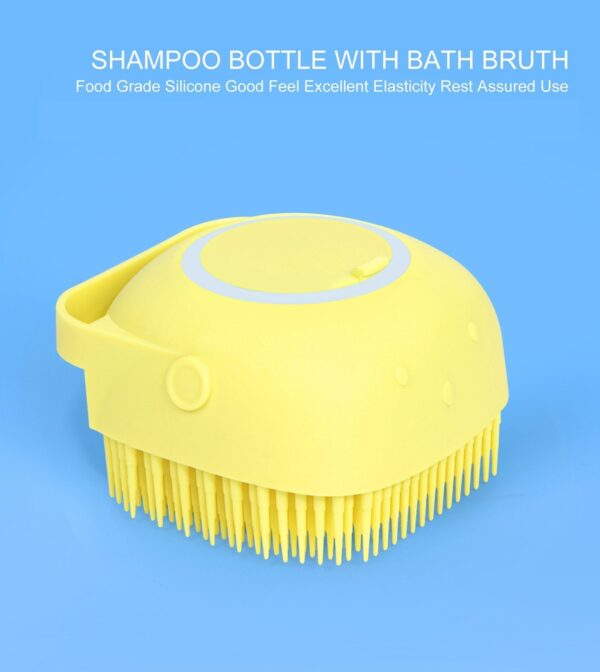 SILICONE BATH BODY BRUSH WITH SHAMPOO DISPENSER (X985) - Image 6