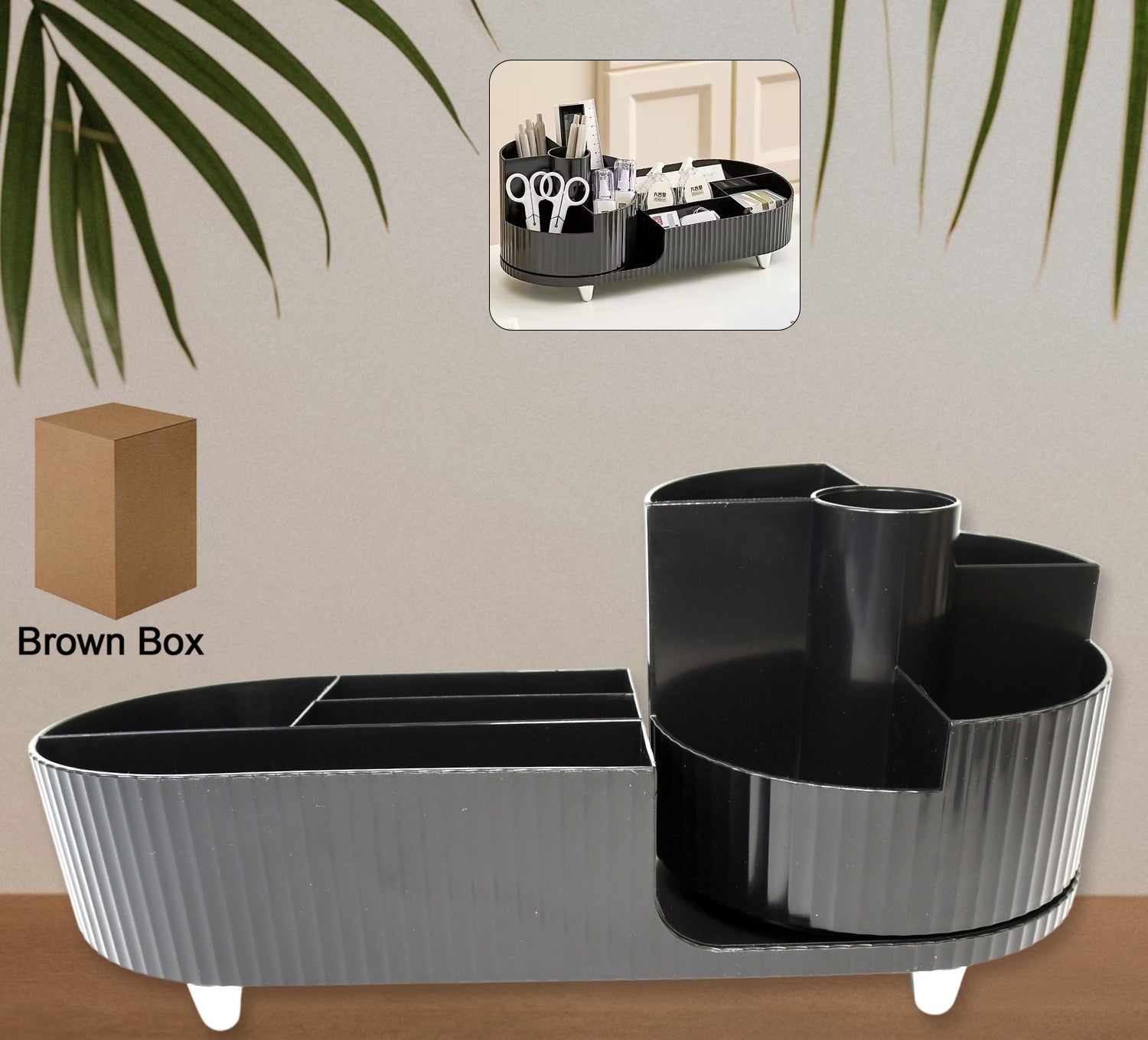 Multi Compartment Cosmetic Make Up Organizer Dressing Table (1 Pc Mix Color)