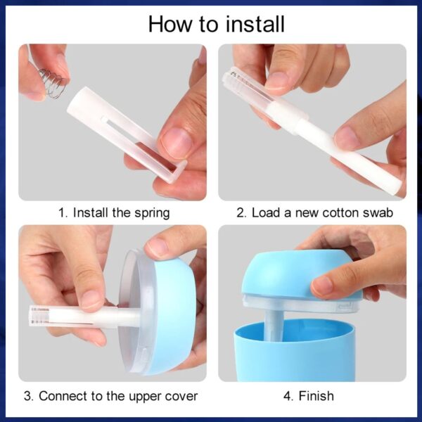 Portable Lighting Mini Humidifier Usb Personal Desktop Cool Mist Humidifiers (250 Ml) (X319) - Image 2