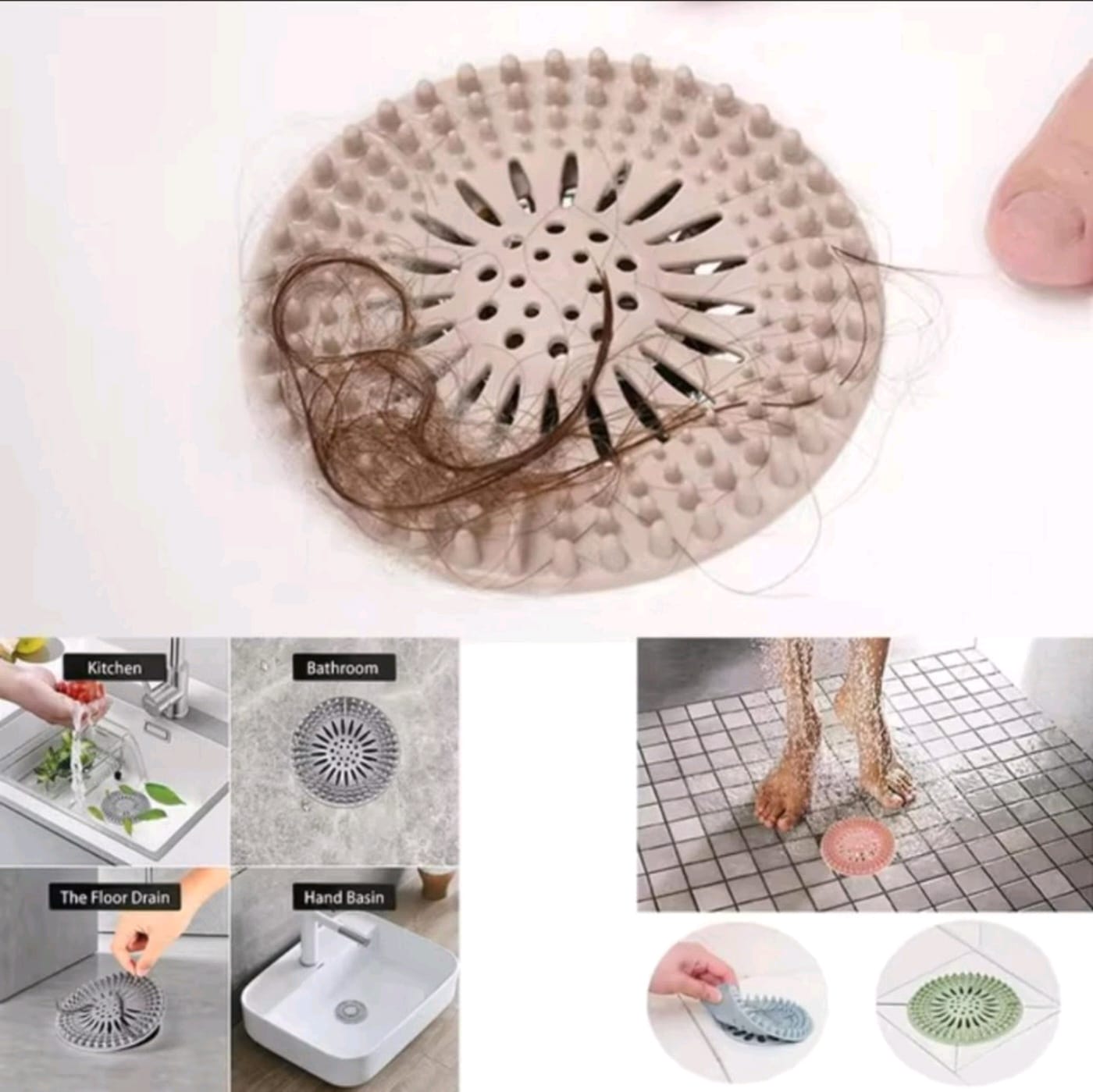 Silicone Drain Hair Catcher (1PCS) (YS+X154) - Image 3