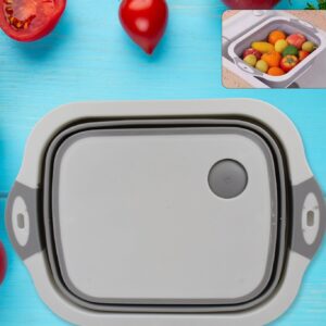 MKK-6- Collapsible Cutting Board With Dish Tub Basket