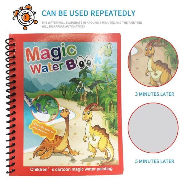 Magic Water Quick Dry Book Water Coloring Book Doodle With Magic Pen Painting Board (X803) - Image 7