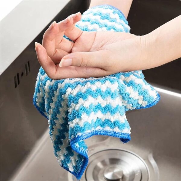 MICROFIBER  DISH CLOTH TOWEL (5PCS) (X626) - Image 4
