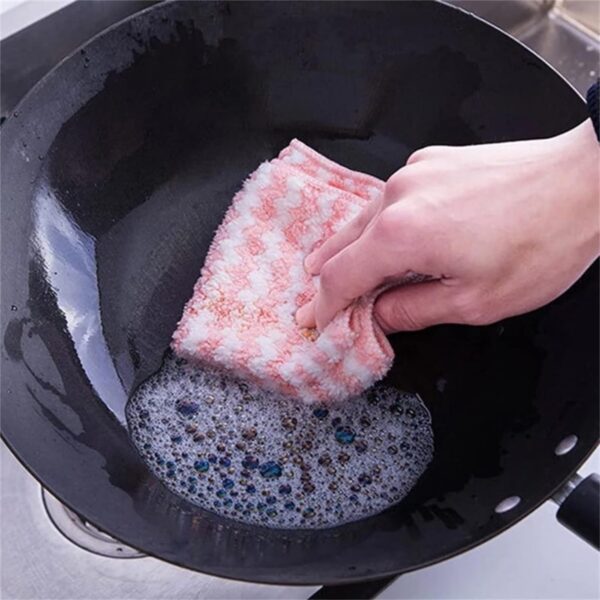 MICROFIBER  DISH CLOTH TOWEL (5PCS) (X626) - Image 2