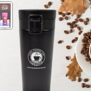 Coffee Travel Mug Insulated Coffee Cup With Leakproof Lid (380ml Approx  1 Pc) (MKK-X110)