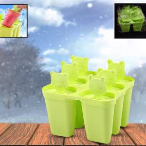 MKK-3 Plastic 6 Grid  Compartment Popsicle Ice Cream Mold (1 Pc)