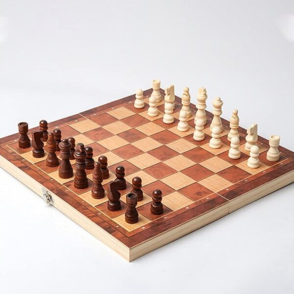 Foldable Wooden Chess Board Set (30  30 Cm  1 Set) (X919) - Image 3