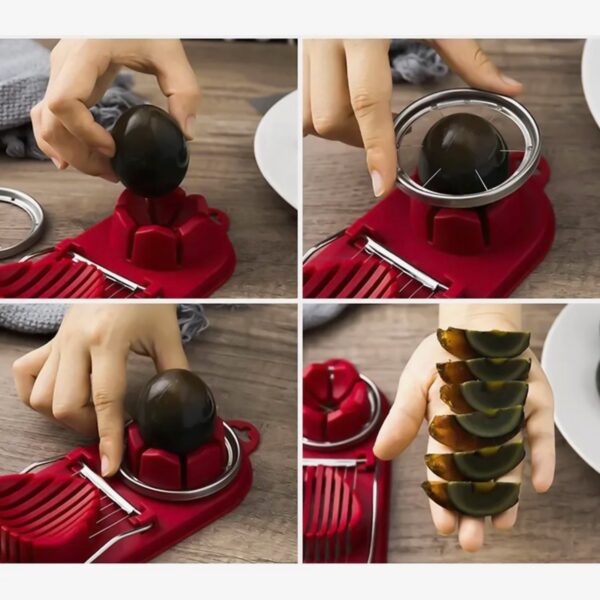 2 In 1 Egg Slicer Egg Cutter For Hard Boiled Eggs (1 Pc) - Image 2