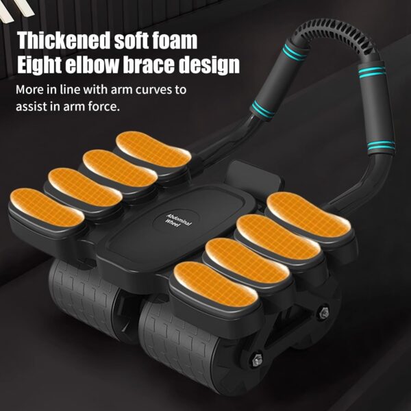 Automatic Rebound Abdominal Wheel With 8 Elbow Supports (1 Pc) (X463) - Image 4