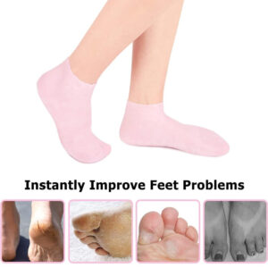 REUSEABLE SILICONE GEL SOCKS FOR CRACKED HEEL (1 PAIR) (X333)