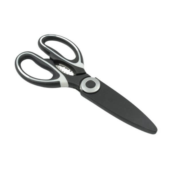 3 In1 Multi-function Kitchen Household For Vegetables Fruit Cheese  Meat Slices With Bottle Opener Stainless Steel Sea Food Scissor (1 Pc ) (X716) - Image 4