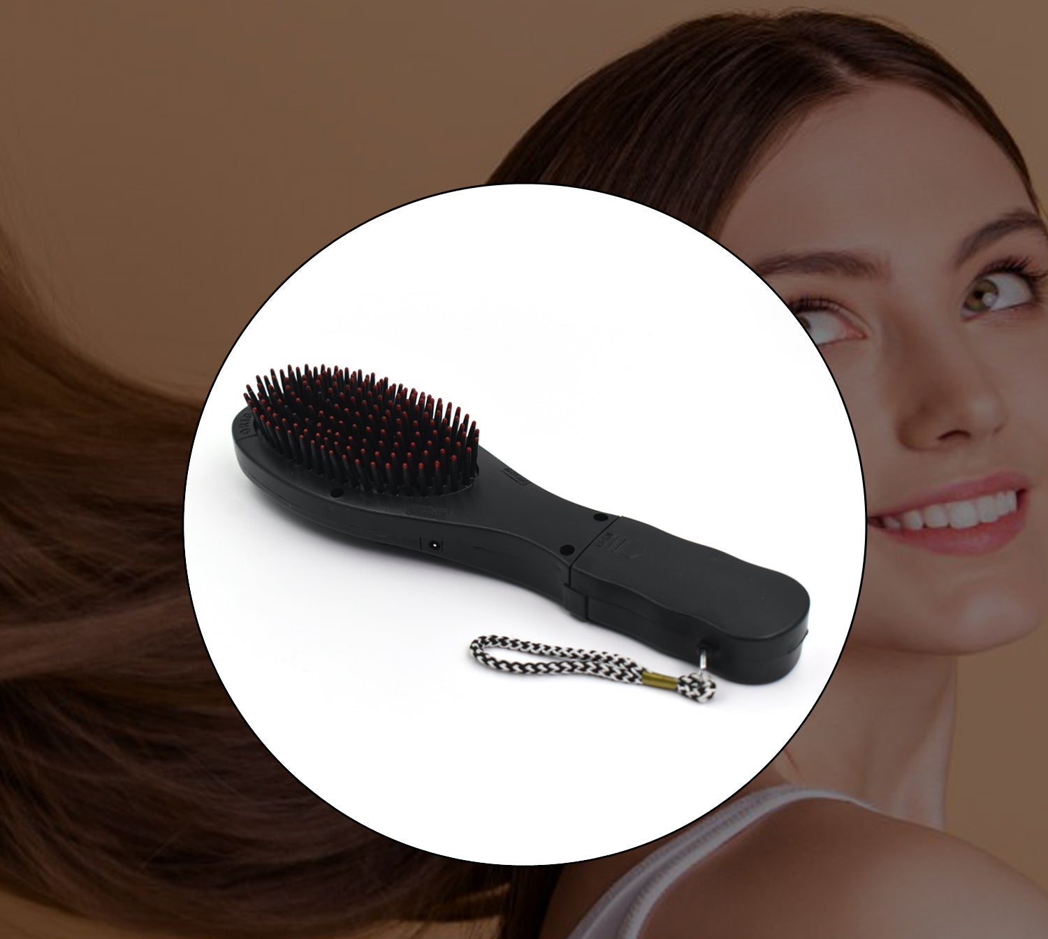 Electric Vibrating Massager Comb Hair Brush Comb Massager (MKK+X101)