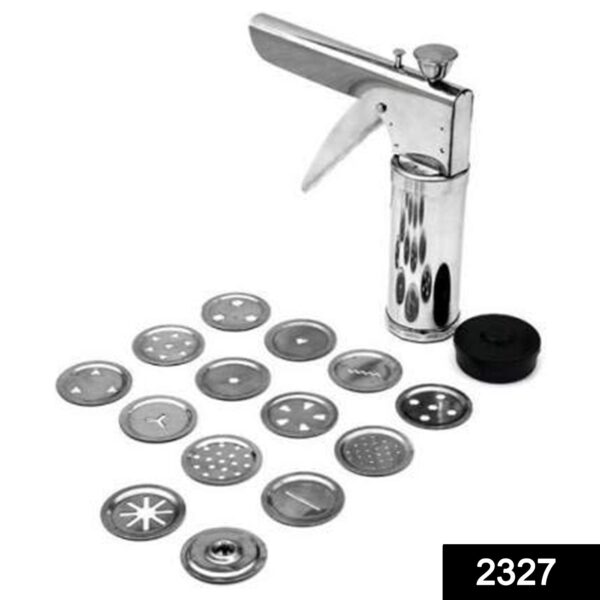 15 in 1 Stainless Steel Kitchen Press with Different Parts - Image 2