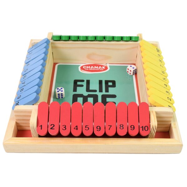 Shut The Box Dice Game Classic Flip Me Multiplayer Game (1 Set) (X727) - Image 3