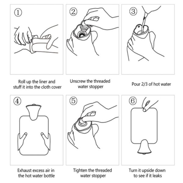 1PC Hot Water Bag for Pain Relief, Menstrual Cramps & Muscle Relaxation (X456) - Image 6