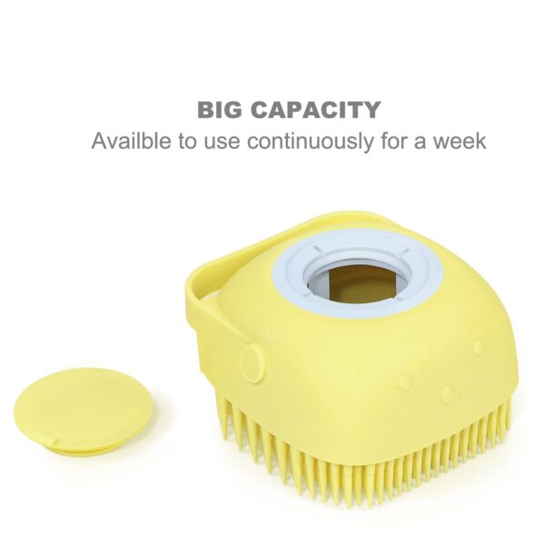 SILICONE BATH BODY BRUSH WITH SHAMPOO DISPENSER (X985) - Image 3