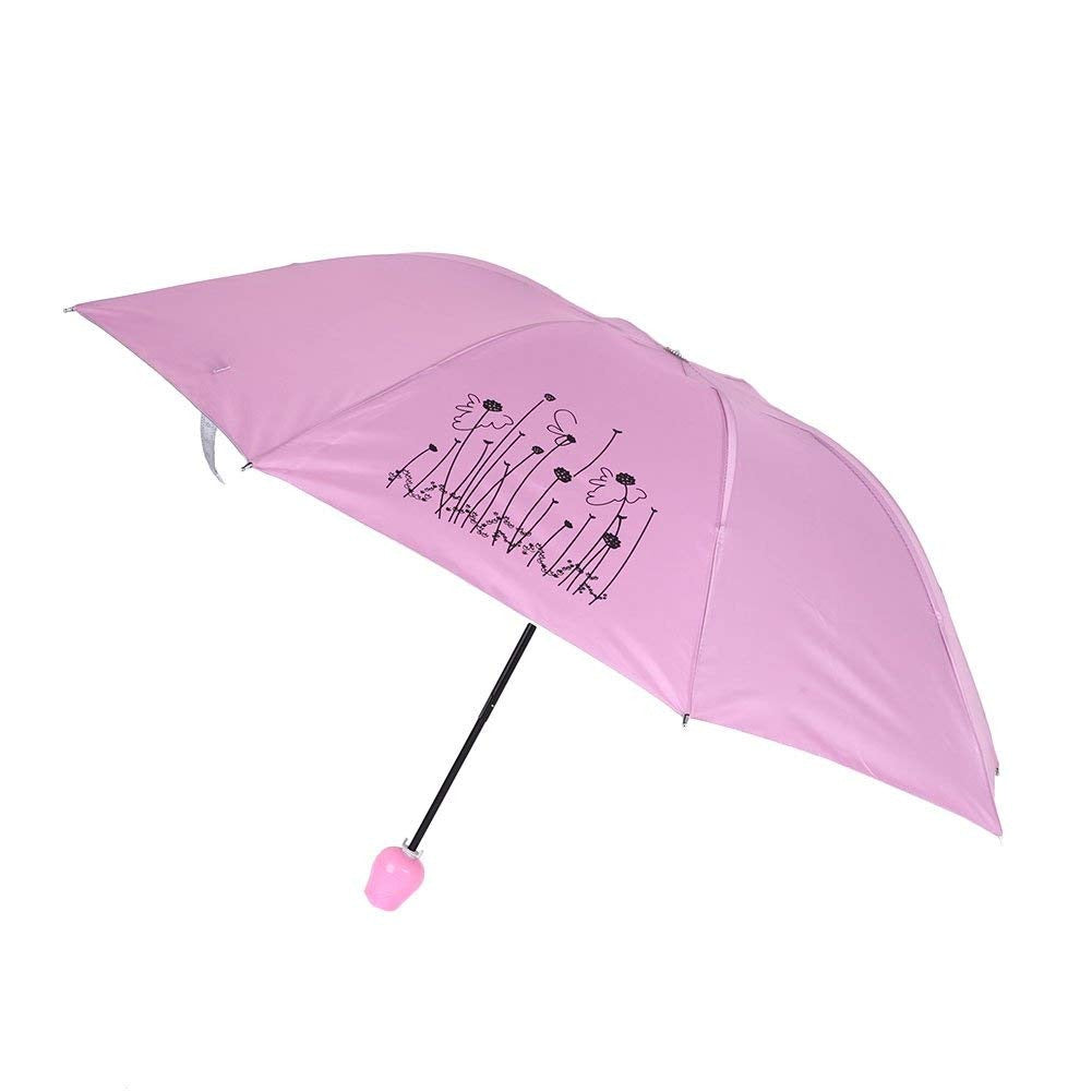 Rose umbrella Lightweight Waterproof UV Protection Mini Folding Creative Rose Flower Case - Image 7