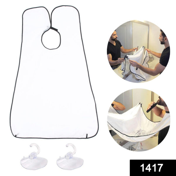 Beard Apron Hair Clippings Catcher Grooming Bib - Image 2