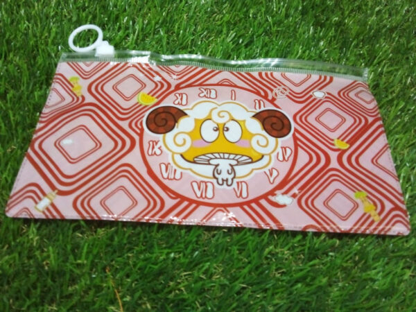 20 Pc Red Printed Pouch For Carrying Stationary Stuffs And All By The Students. - Image 9