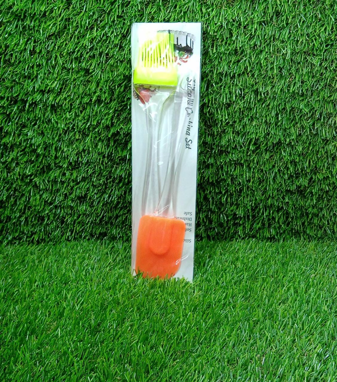 2 in 1 Combo of Big Brush & Spatula Set for Pastry, Cake Mixer, Decorating, Cooking, Baking, Grilling Tandoor | Bakeware Combo | Kitchen Tool Set - Image 8