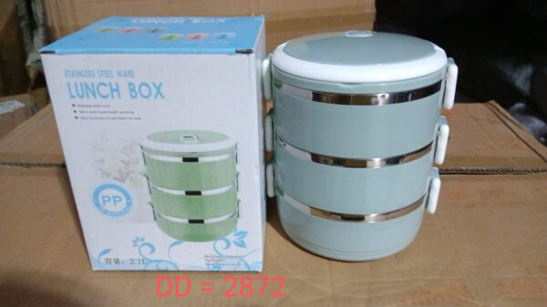 Multi Layer Stainless Steel Hot Lunch Box (3 Layer) - Image 7