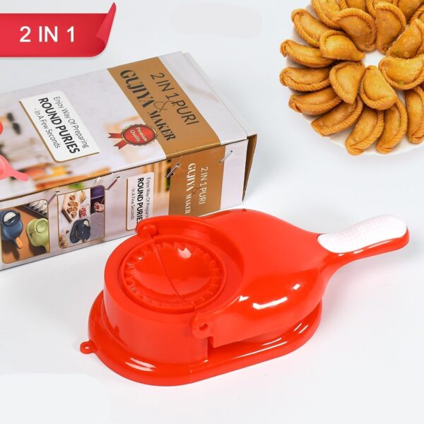 2-in-1 Dumpling Press Mould for Gujiya & Momos (MKK-X86)