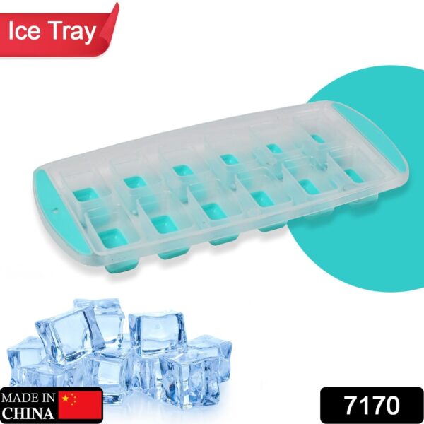 12-Grid Silicone Ice Cube Tray - Food-Grade Square Ice Maker, Easy Release Bottom - Image 2