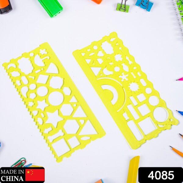 Clear Template Rulers: Triangle, Square, Rectangle - Image 2