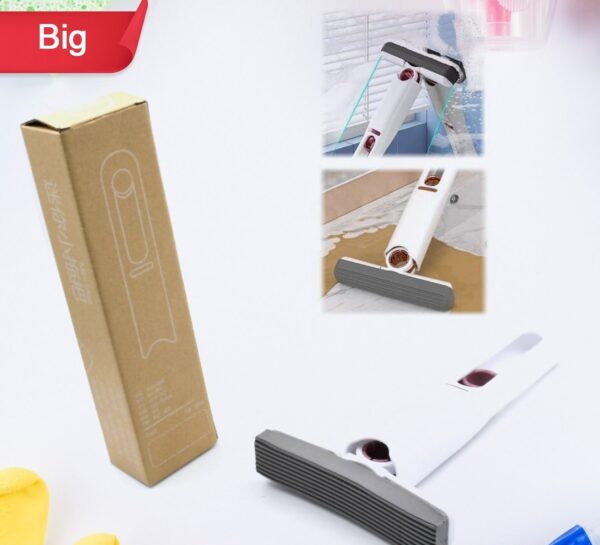 Portable Self-Squeeze Short Mop, Mini Hand Wash-Free Strong Absorbent Mop with 1 Cotton Head, Cleaning Sponge For Bathroom Kitchens Table - Image 2